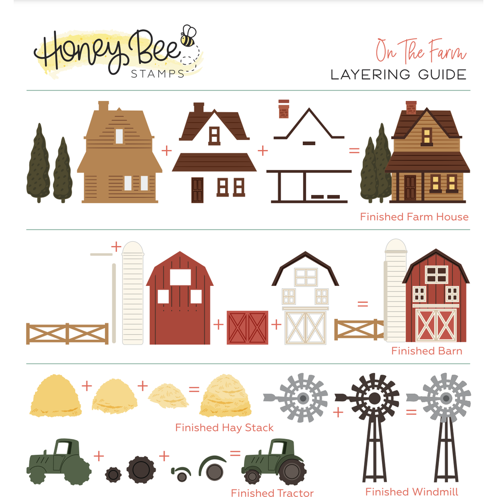 Honey Bee On The Farm Dies hbds-otfm Layering Guide