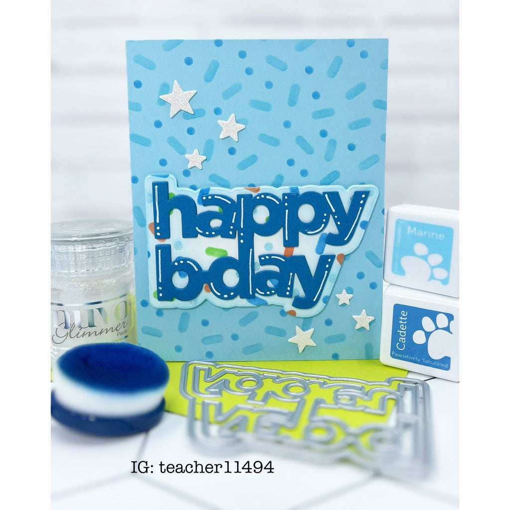 Simon Says Stamp Stencils Layering Sprinkles 1057st Stamptember Birthday Card | color-code:ALT04