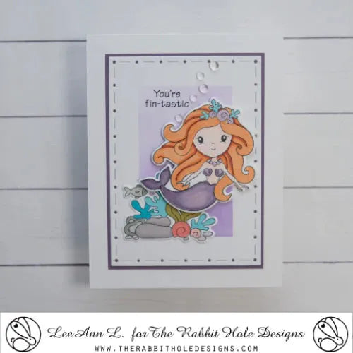 The Rabbit Hole Designs Fin Tastic Clear Stamps trh-241 you're fantastic