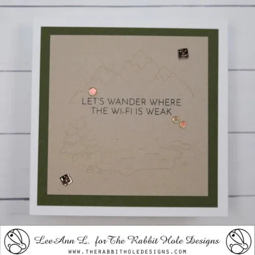 The Rabbit Hole Designs Let's Wander Clear Stamps thr-238 let's wander