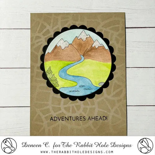 The Rabbit Hole Designs Let's Wander Clear Stamps thr-238 adventure's ahead