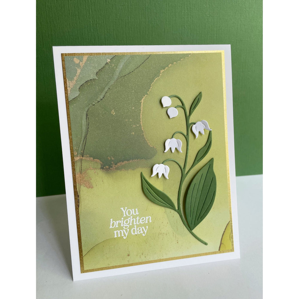 Simon Says Stamp Lily of the Valley Stem Wafer Dies s920 Sunny Vibes Brighten My Day Card | color-code:ALT04