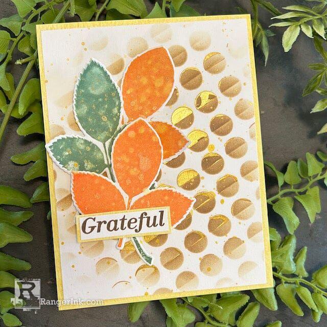 Ranger Simon Hurley Flip Flop Circles Stencil hus84853 Gratitude Card | color-code:ALT01