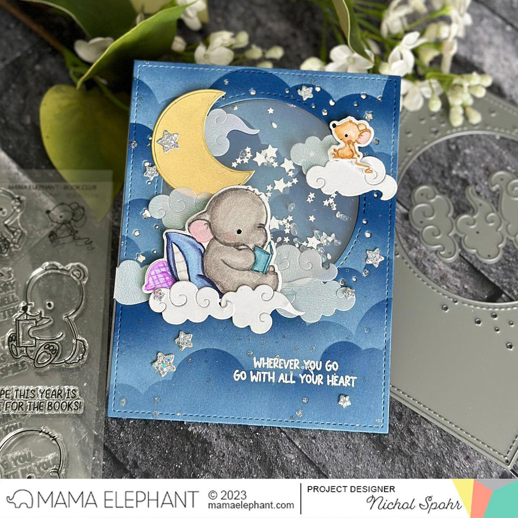 Mama Elephant Midnight Cover Plate Creative Cuts Steel Dies Moon | color-code:ALT01