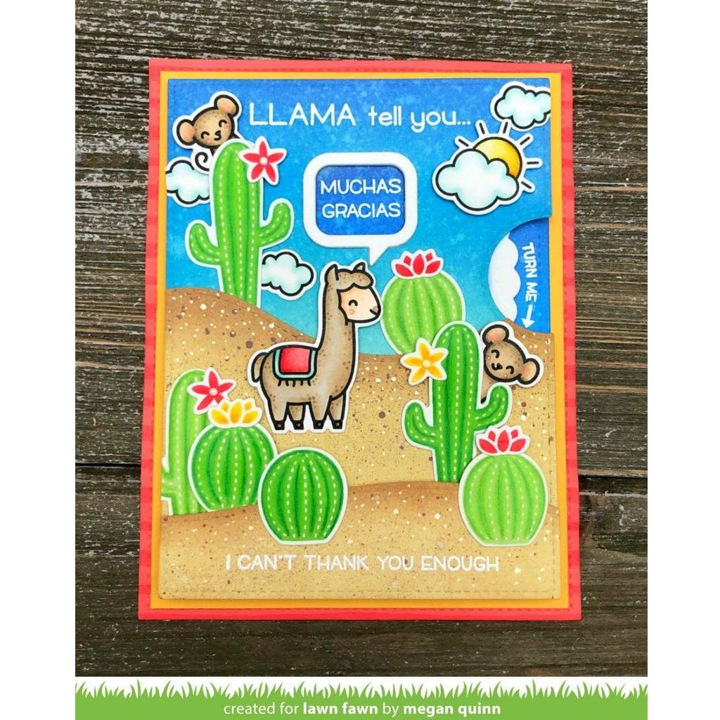 Lawn Fawn Llama Tell You Clear Stamps lf1678 I can't Thank You Enough