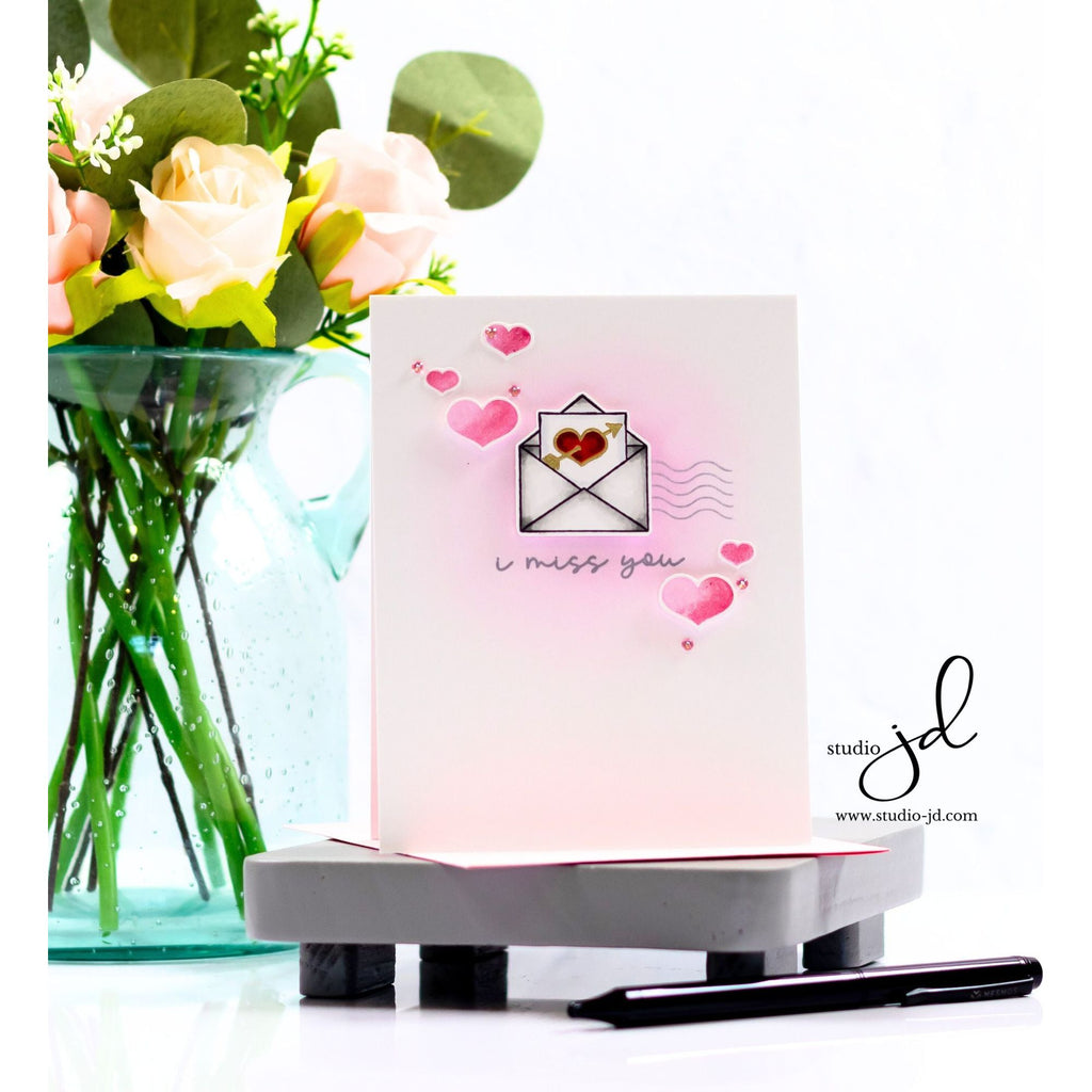 Simon Says Stamps and Dies Love Letter set903ll To Love Miss You Card | color-code:ALT03