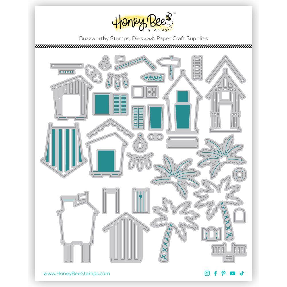 Honey Bee Lovely Layers Beach Houses Dies hbds-llbeach Detailed Product View