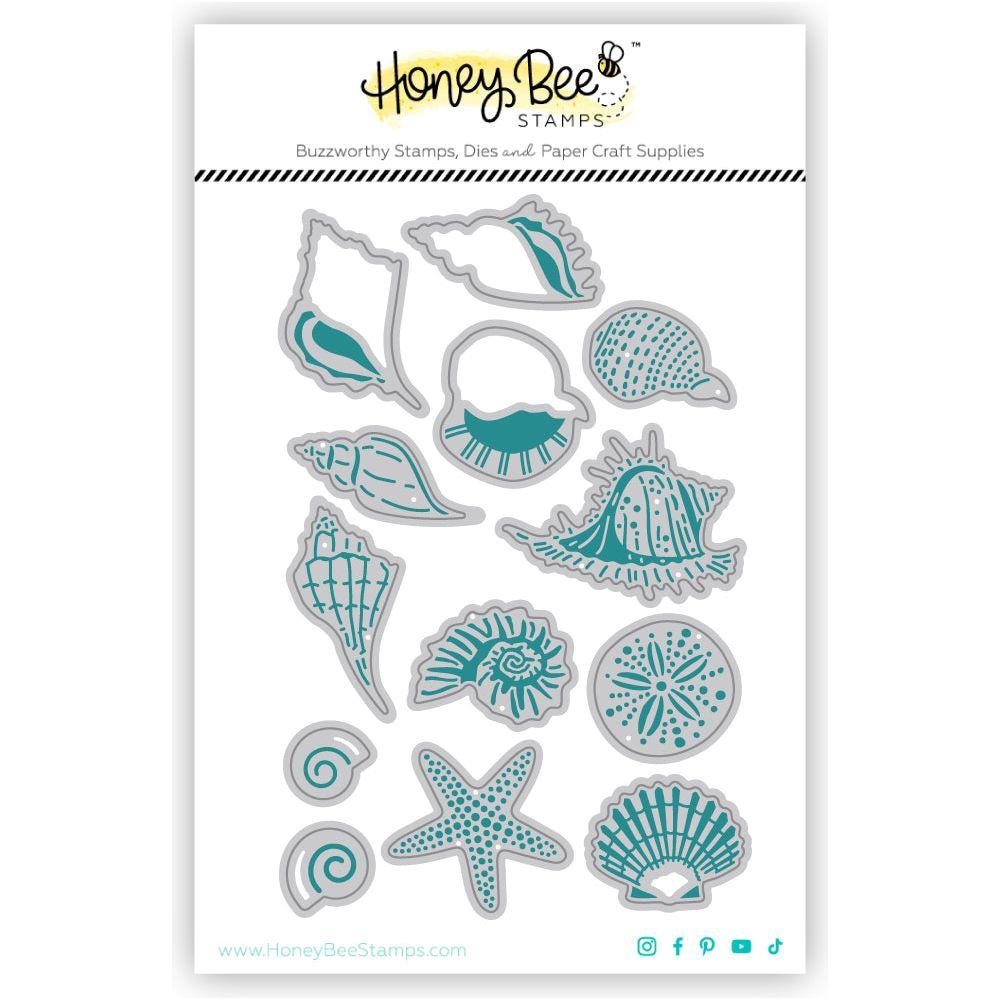 Honey Bee Lovely Layers Small Seashells Dies hbds-llsmsea Detailed Product Image