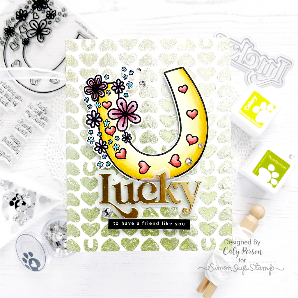 Simon Says Stamp Lucky Horseshoe Wafer Dies sssd112980c Splendor Lucky Card | color-code:ALT02