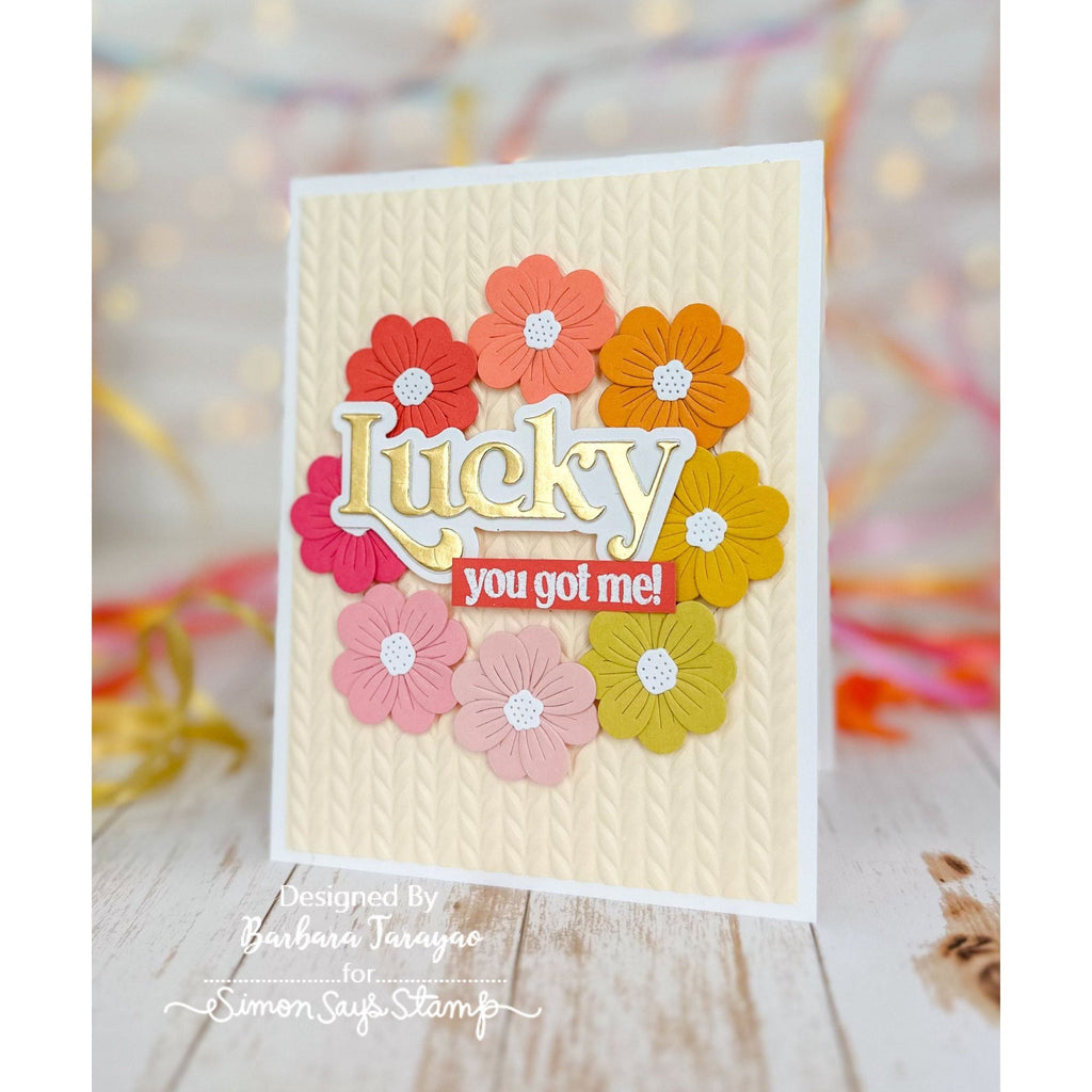 Simon Says Stamps and Dies Lucky You Sentiments set738ly Splendor Lucky You Card | color-code:ALT01