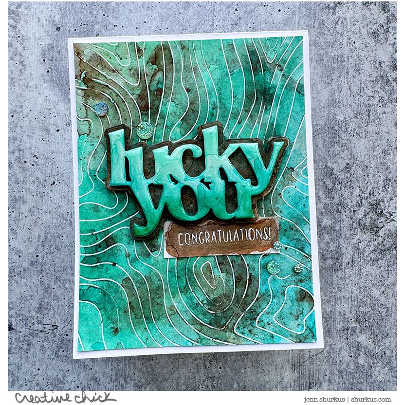 Simon Says Stamp Lucky You Wafer Dies 1041md Splendor Lucky Card | color-code:ALT01