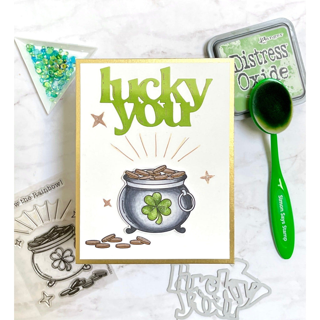 Simon Says Stamp Lucky You Wafer Dies 1041md Splendor Lucky Card | color-code:ALT05