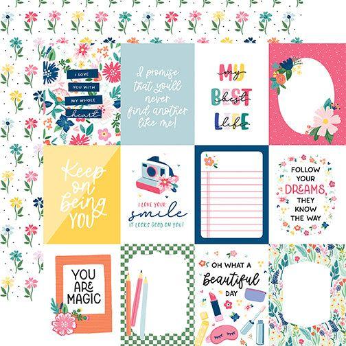 Echo Park My Best Life 12 x 12 Collection Kit mbl367016 3x4 Journaling Cards