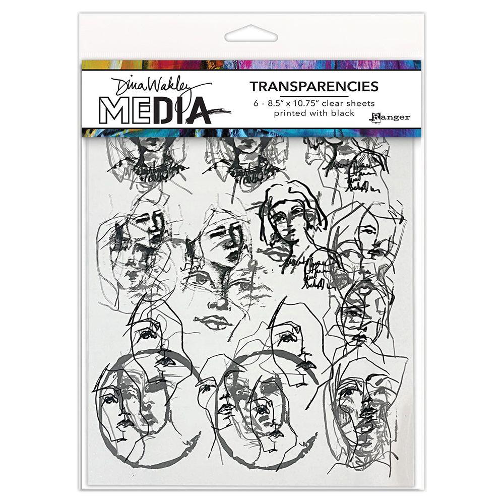 Dina Wakley Ranger Tinies Set 1 MEdia Transparencies mda82637