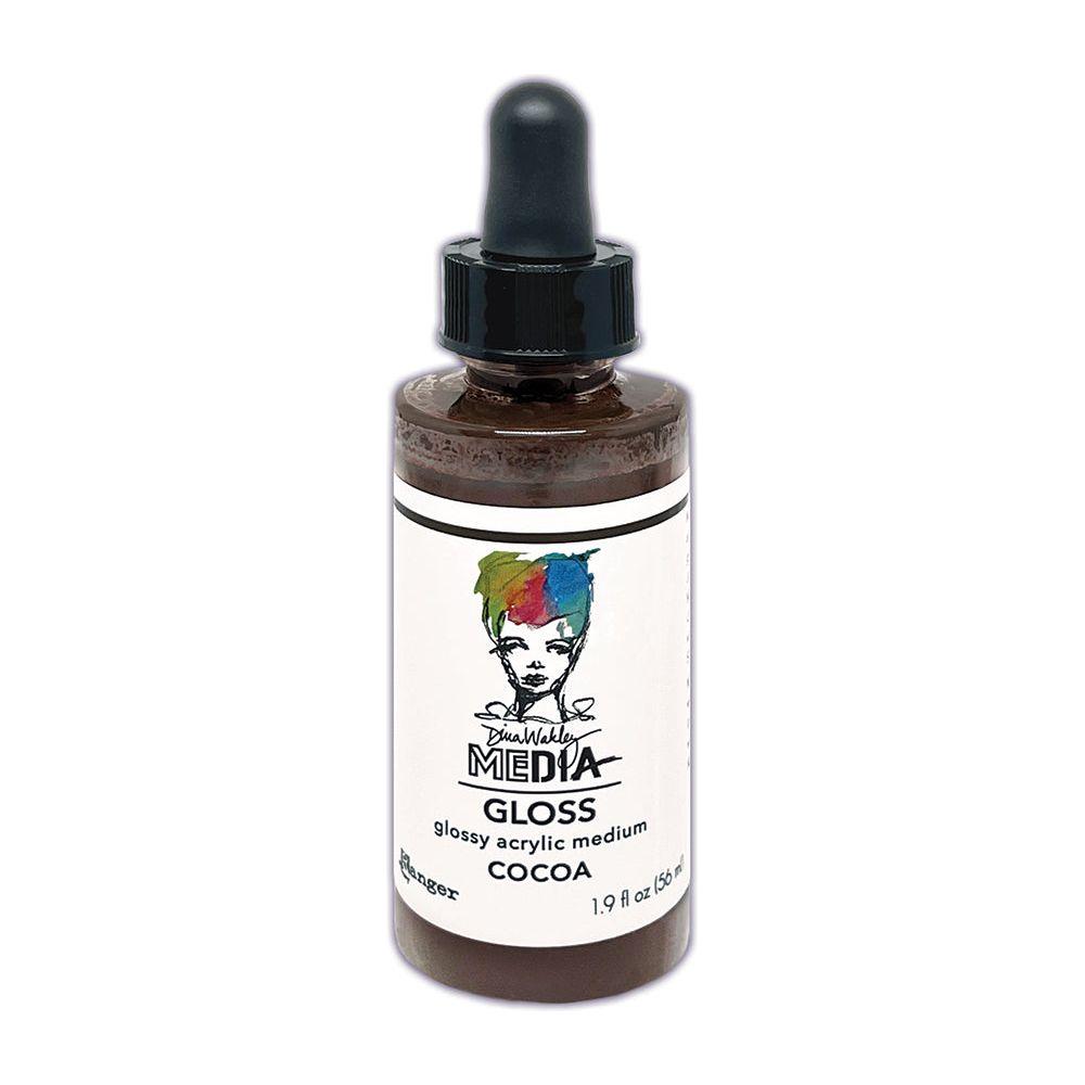 Dina Wakley Ranger Cocoa Media Gloss Dropper mdo86949