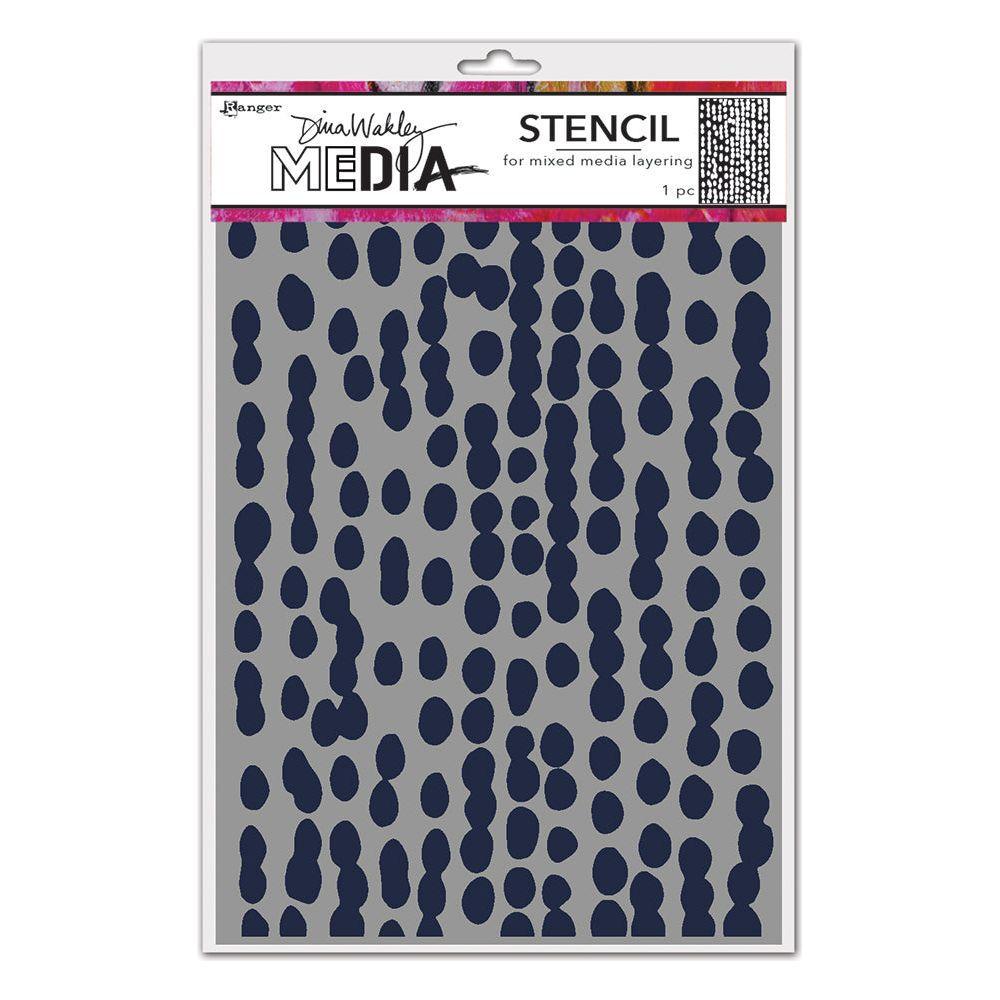 Dina Wakley Mushy Dots Media Stencil Ranger mds83092