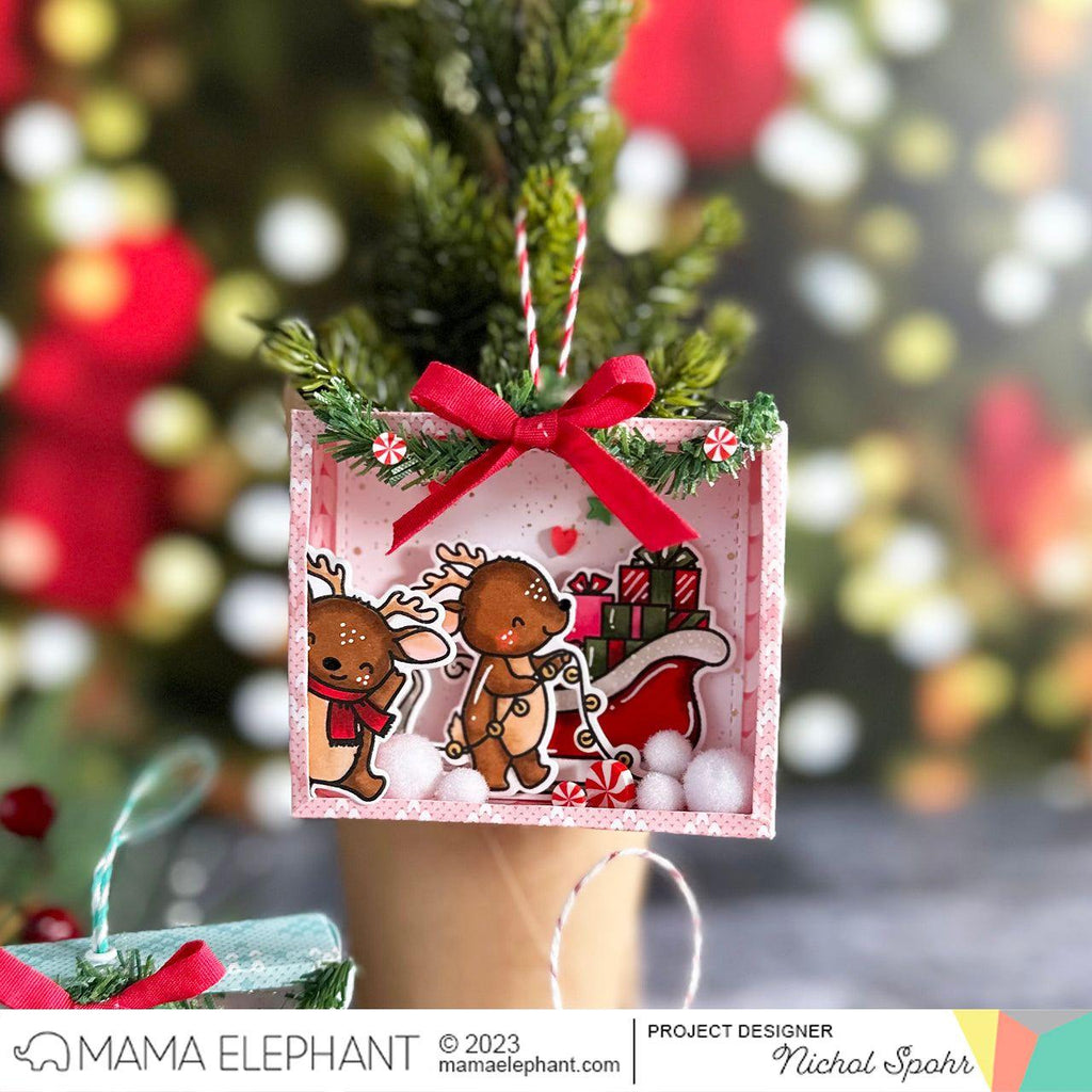 Mama Elephant Holly's Reindeer Creative Cuts Steel Dies decorate | color-code:ALT03