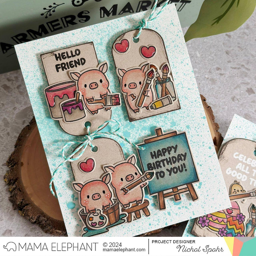 Mama Elephant Clear Stamps Essential Tag Sayings