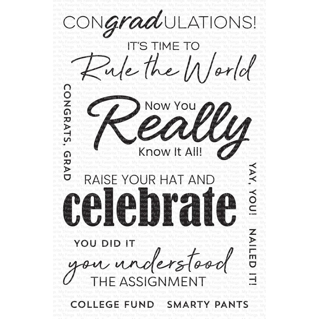 My Favorite Things ConGRADulations Clear Stamps cs789