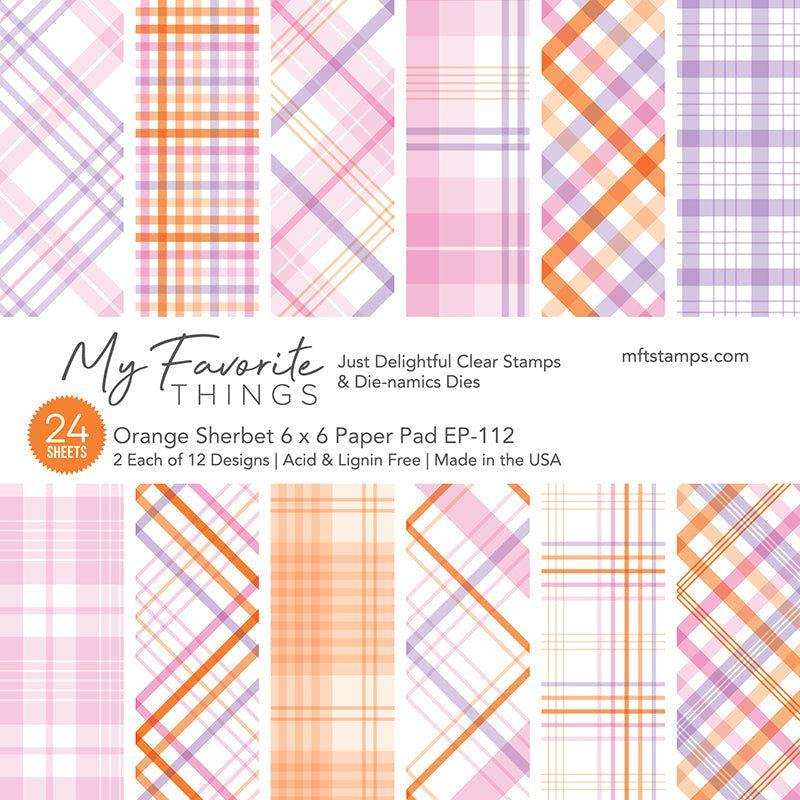 My Favorite Things Orange Sherbet Paper Pad ep112