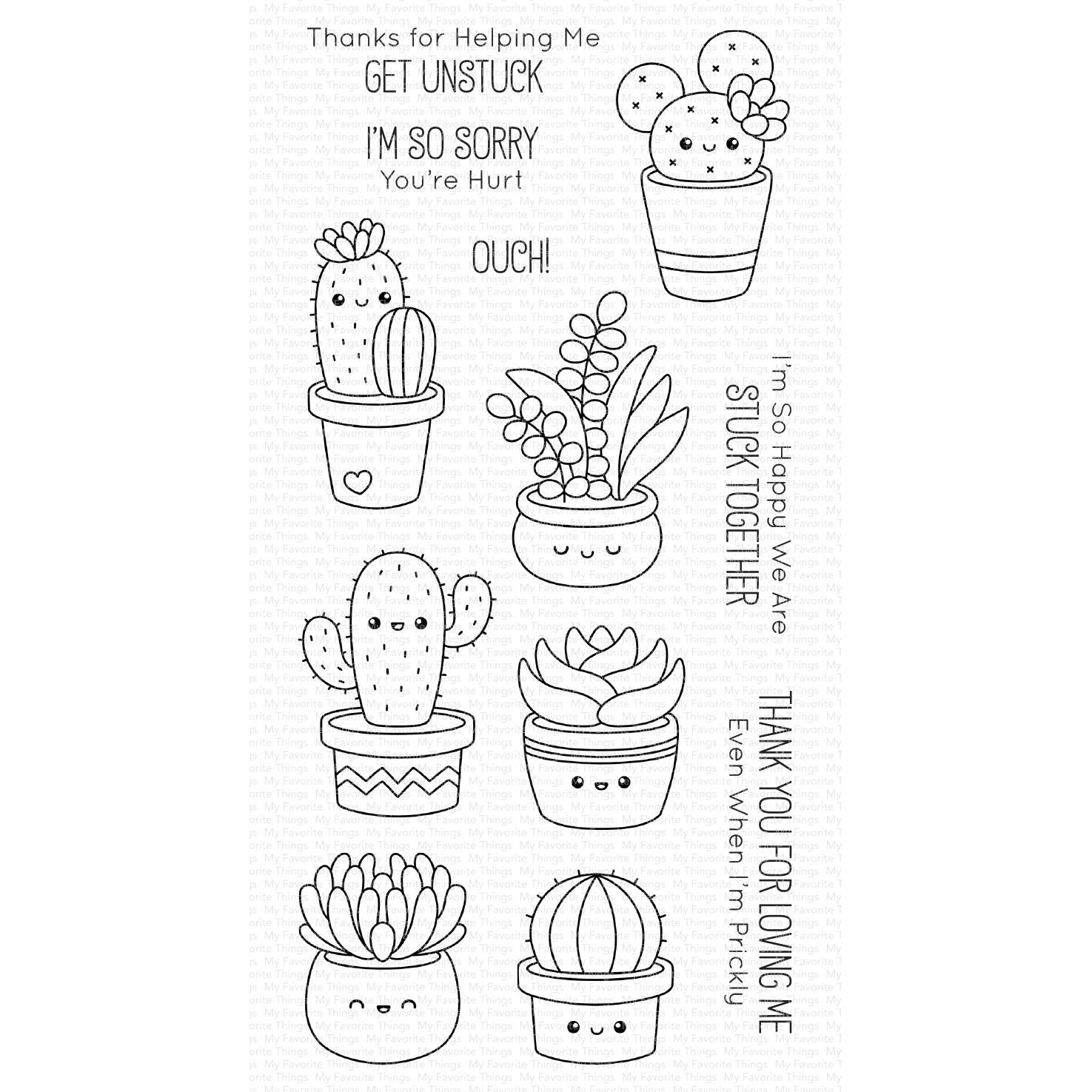 Cute Cacti Clear Stamps