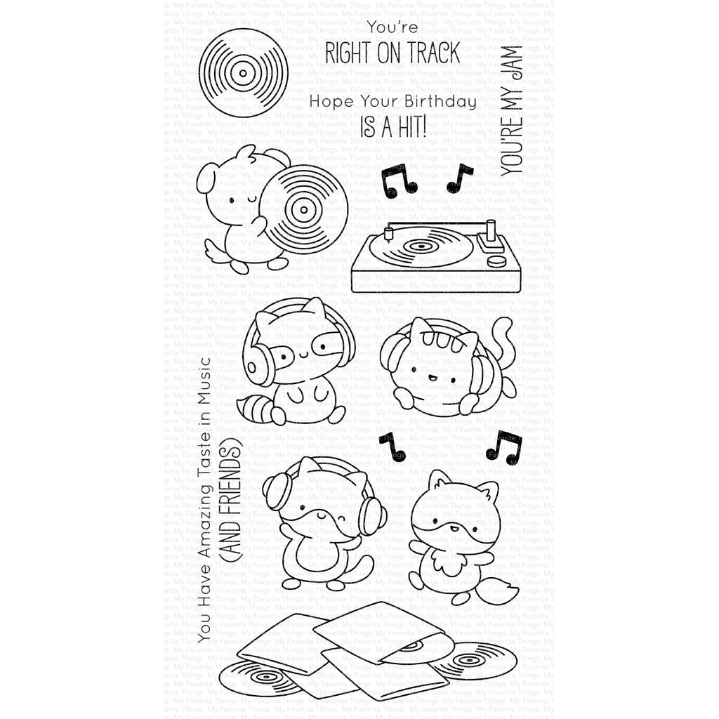 My Favorite Things Right on Track Clear Stamps jb025