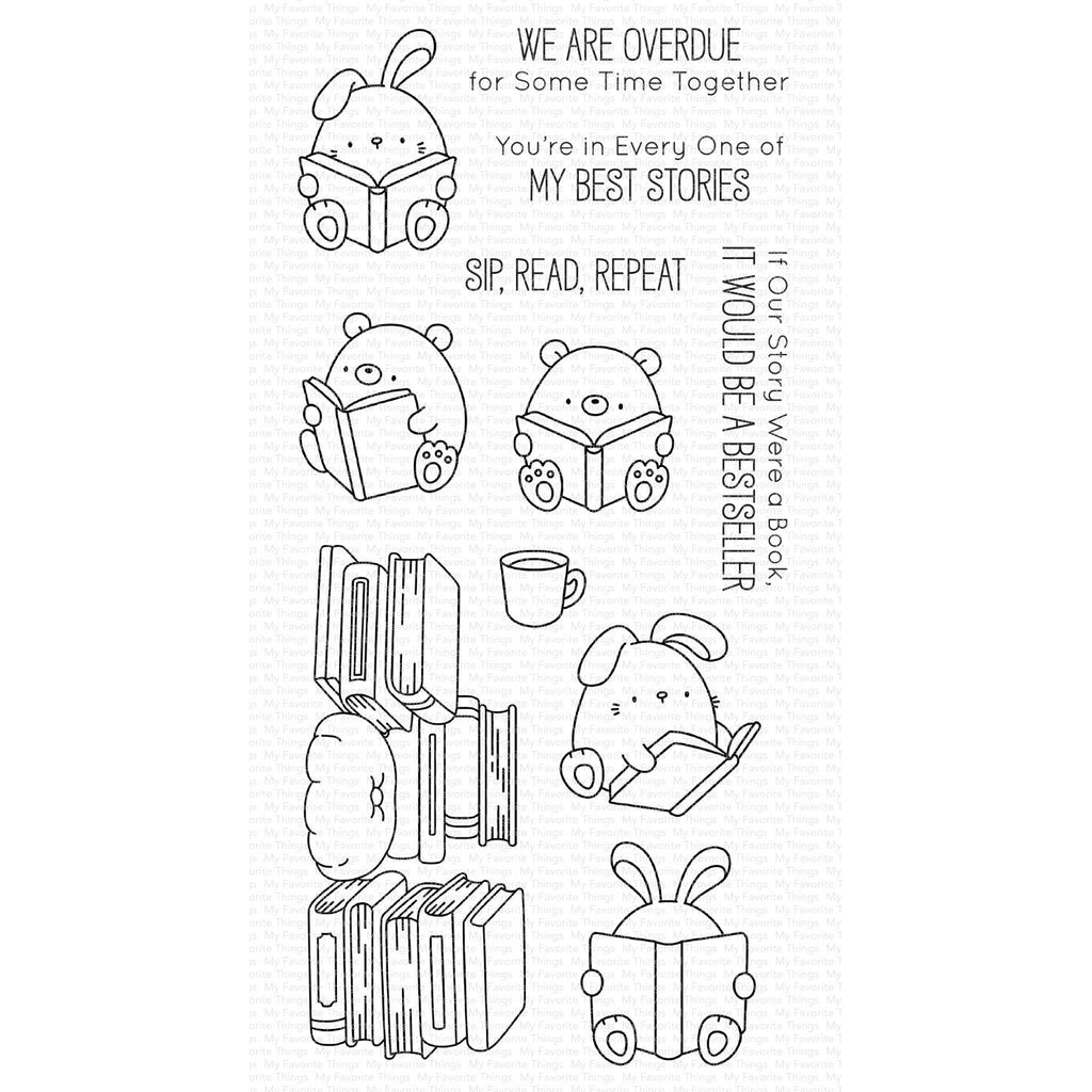 My Favorite Things Books and Buddies Clear Stamps jb030