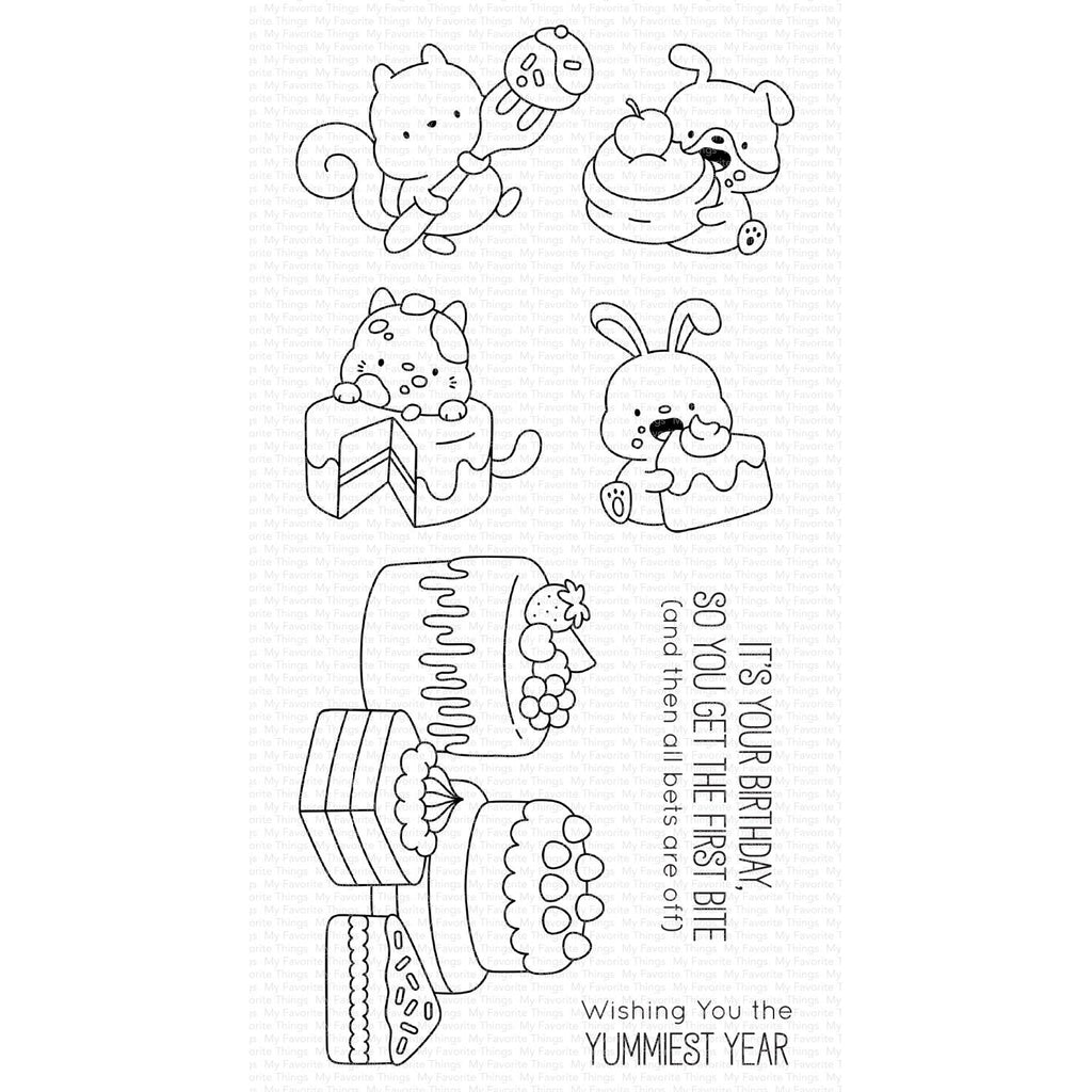 My Favorite Things Birthday Bites Clear Stamps jb036