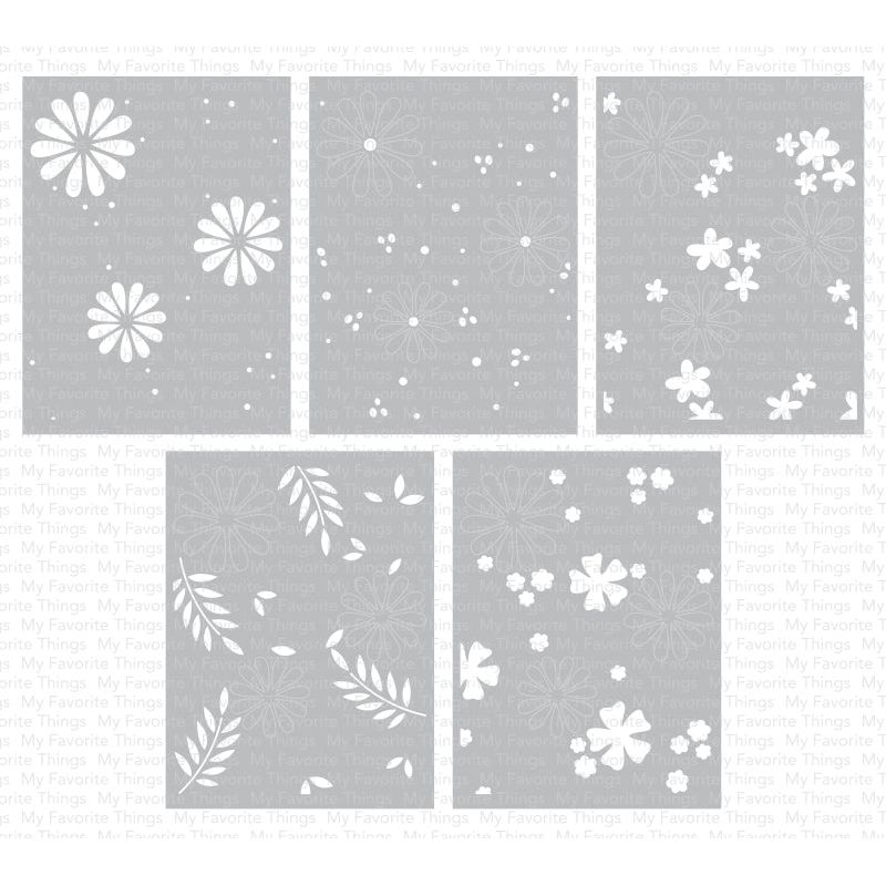 My Favorite Things Flower Fusion Stencil Set st192