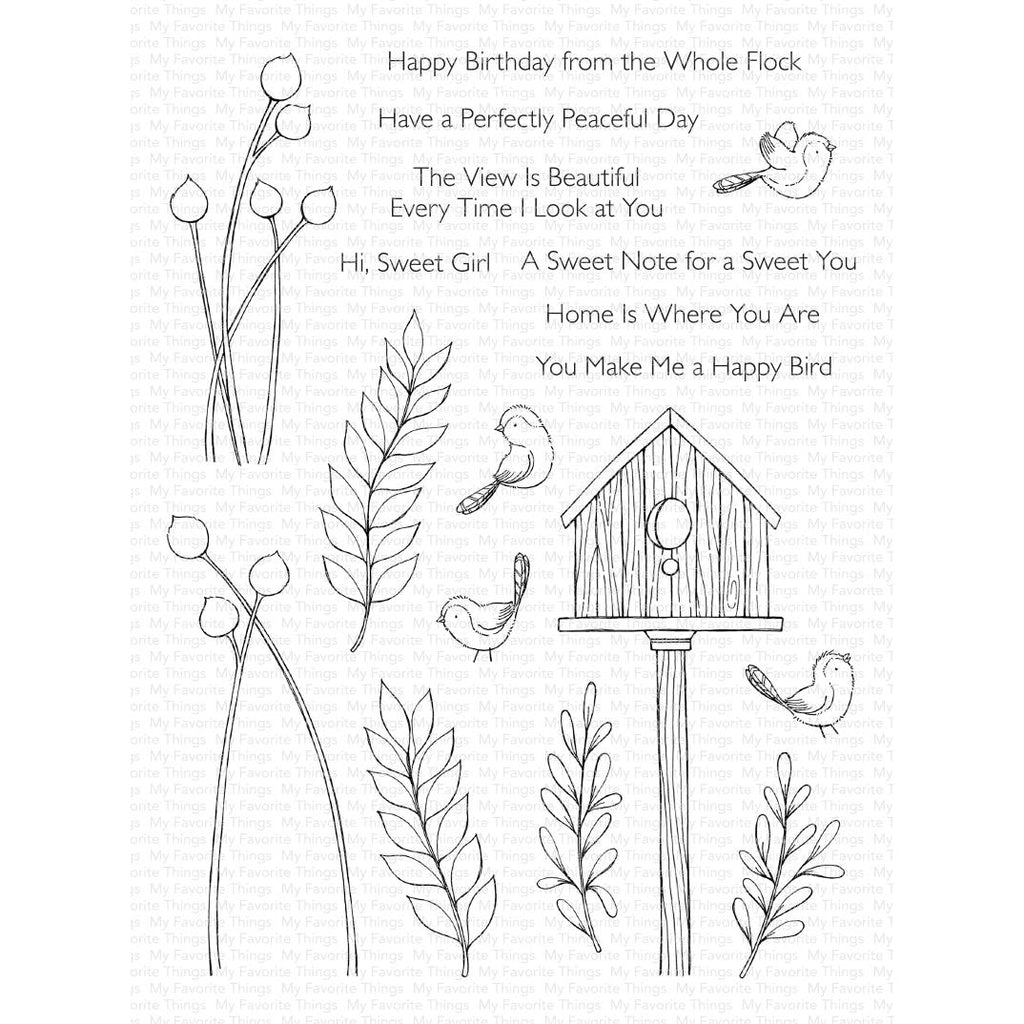 My Favorite Things Peaceful Birds Clear Stamps sy59