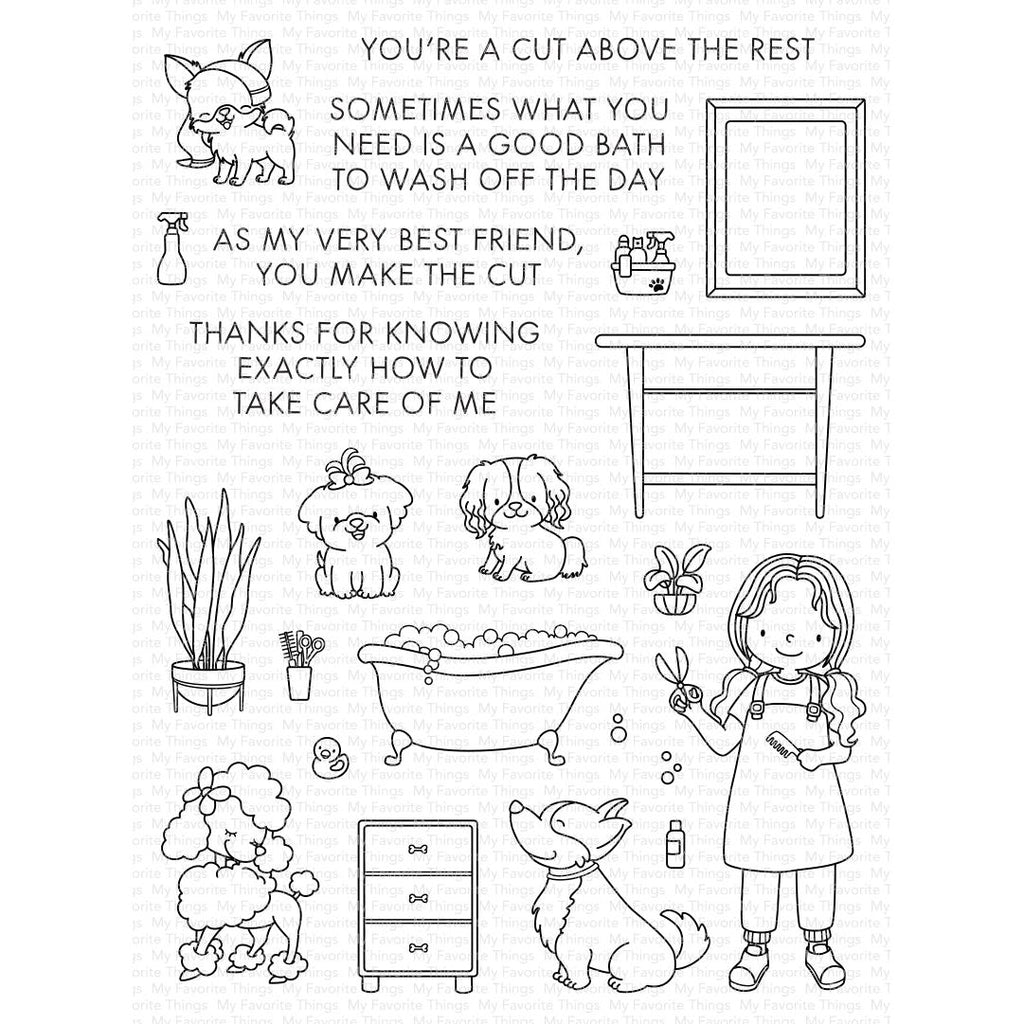 My Favorite Things Pampered Pups Clear Stamps yuzu021