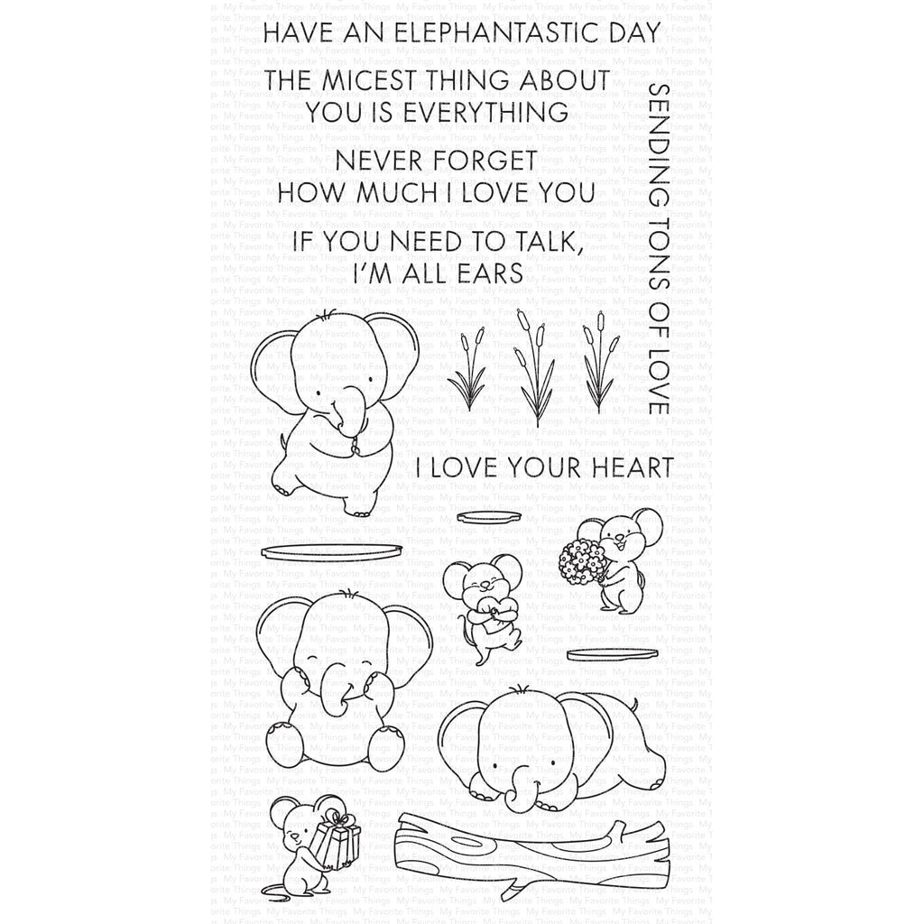 My Favorite Things Ear for You Clear Stamps yuzu030