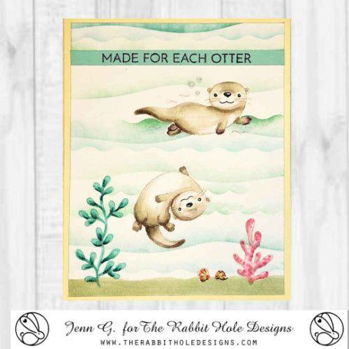 The Rabbit Hole Designs Otter Clear Stamps TRH-201 made for each otter