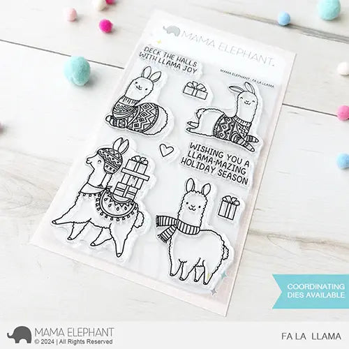 Mama Elephant Fa La Llama Clear Stamps