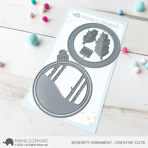 Mama Elephant Serenity Ornament Creative Cuts Steel Dies