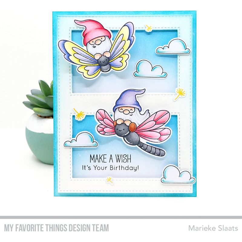 My Favorite Things Wings and Wishes Clear Stamps and Dies Set Make A Wish | color-code:alt3