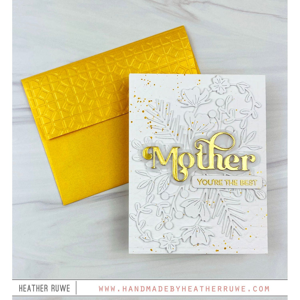 Simon Says Stamp Meadow Swag Wafer Dies s892 Be Bold Mother's Day Card | color-code:ALT02