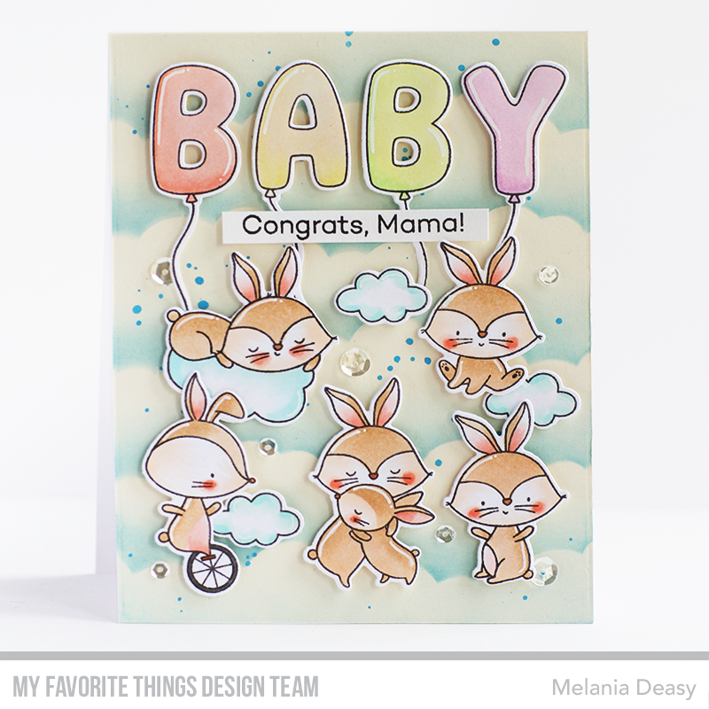 My Favorite Things Happiness Comes In Very Small Packages Clear Stamps cs859 Congrats | color-code:alt1