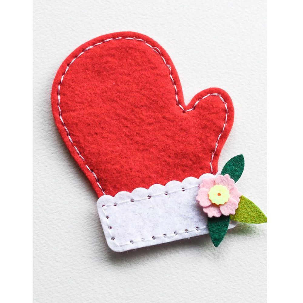 Memory Box Stitchable Mitten Dies 94824 felt