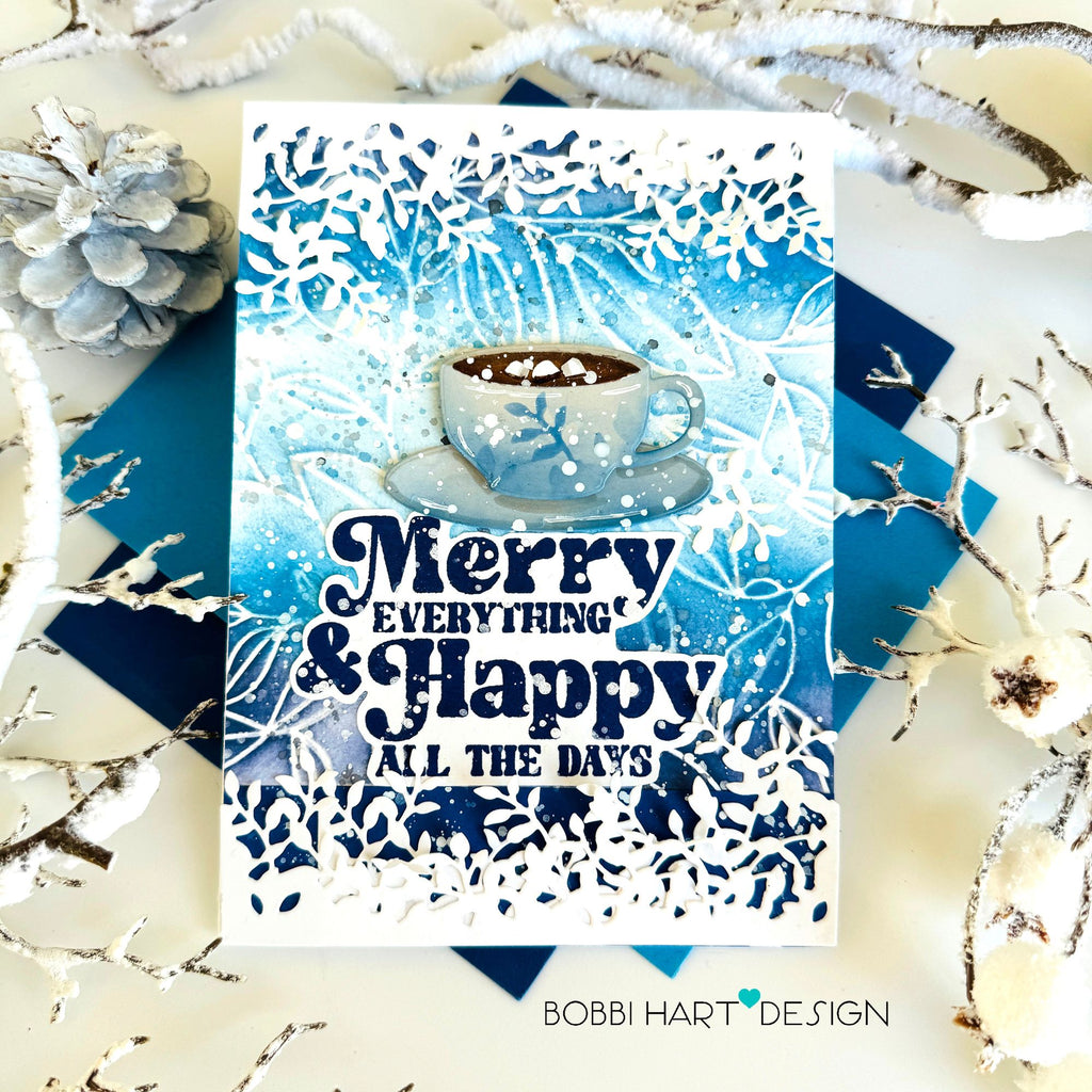 Simon Says Clear Stamps Merry Everything 1099msc Sweet Wishes Merry Everything Card