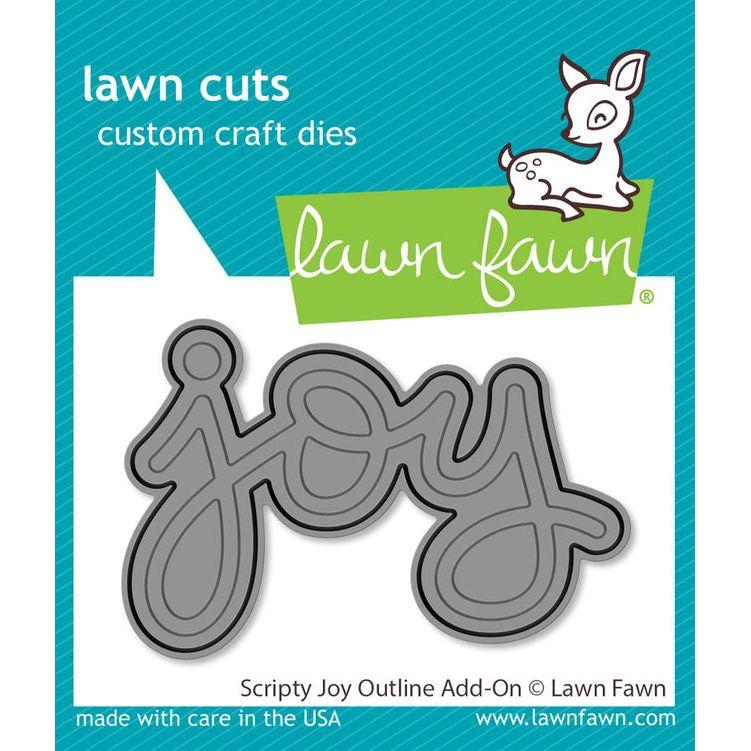 Lawn Fawn Scripty Joy Outline Add-On Die lf3520