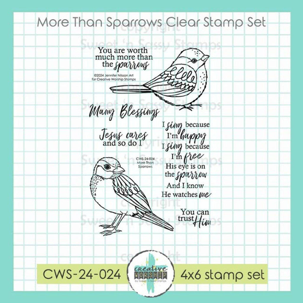 Creative Worship More Than Sparrows Clear Stamps cws-24-024