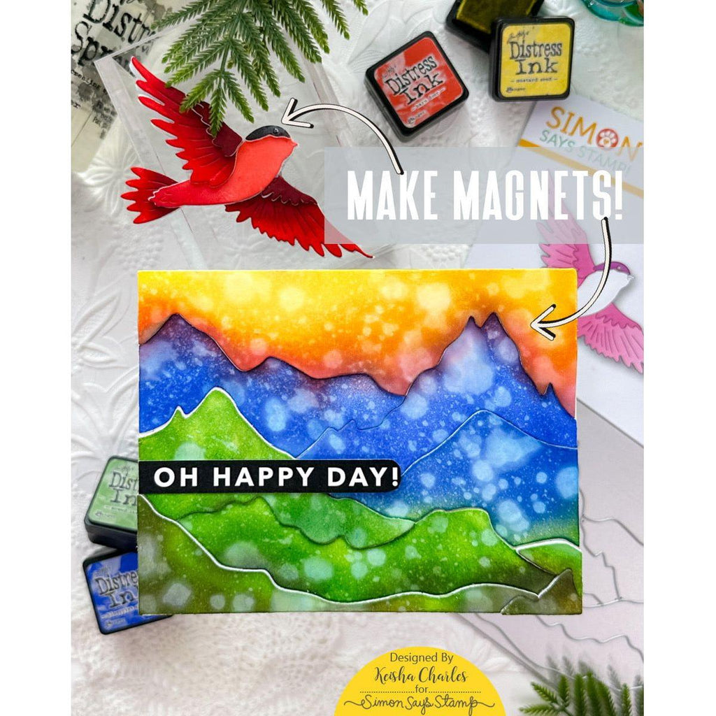 Simon Says Stamp Mountainous Cover Plate Wafer Dies sssd112838 Out Of This World Happy Day Card | color-code:ALT03