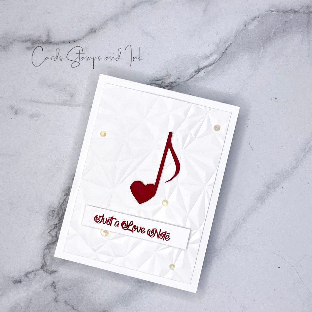 Simon Says Stamps and Dies Music set826ms Cheering for You Love Card