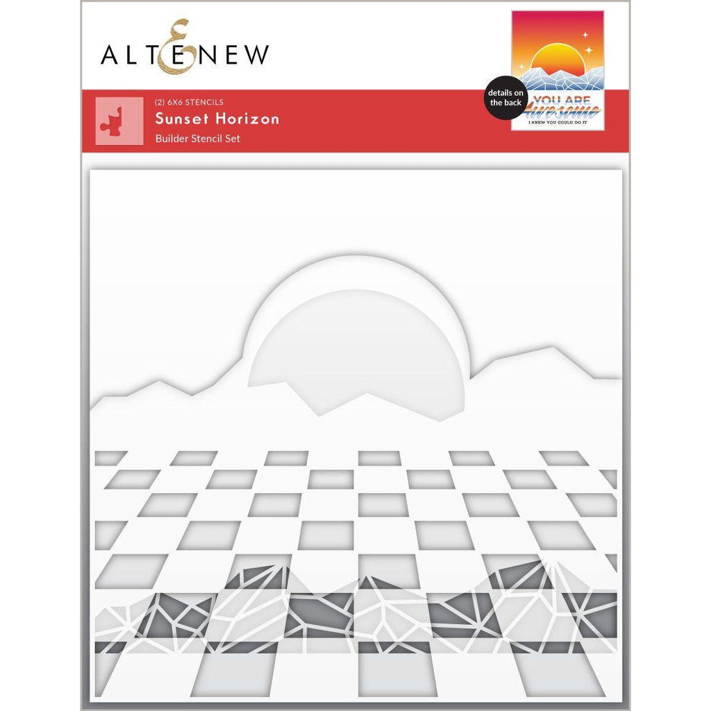 Altenew Sunset Horizon Stencils alt8829