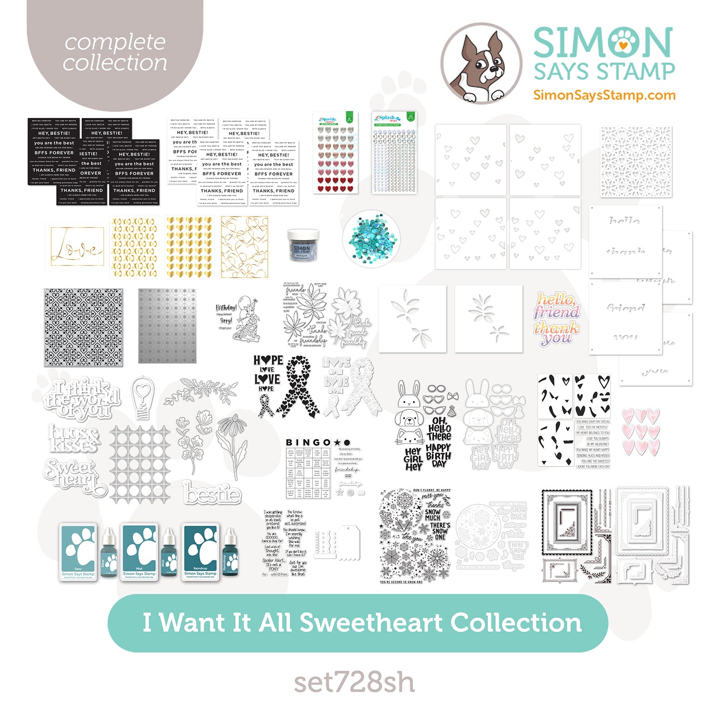 Simon Says Stamps And Dies My Love Greetings Smitten