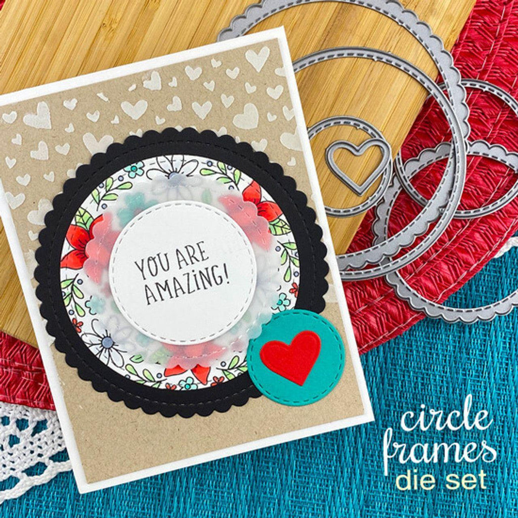 Newton's Nook Designs CIRCLE FRAMES Dies NN2005D04 hearts