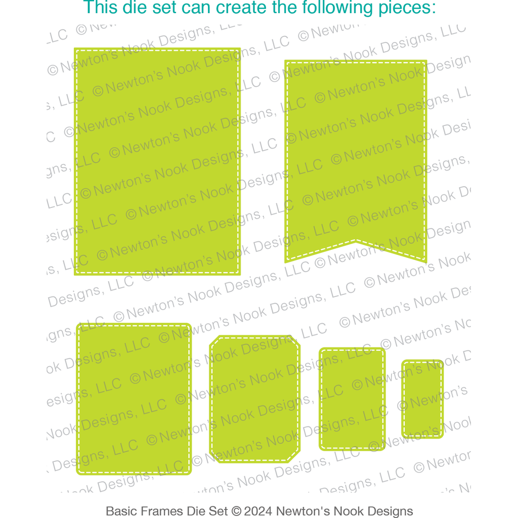 Newton's Nook Designs Basic Frames Dies nn2403d02 layout