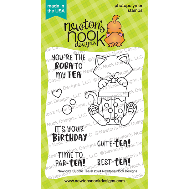 Newton's Nook Designs Newton's Bubble Tea Clear Stamps nn2404s01