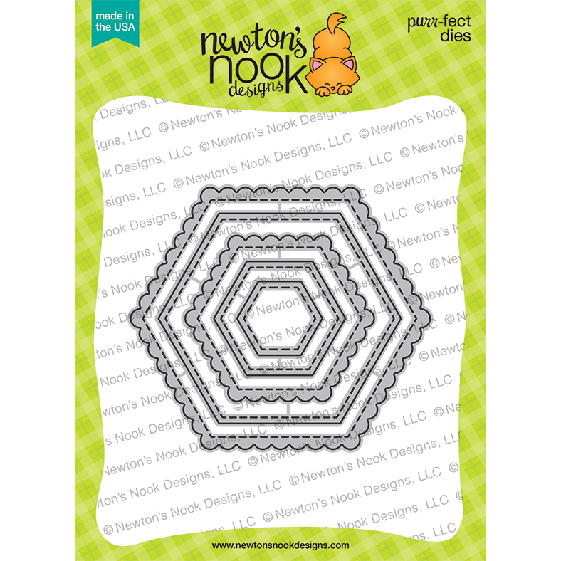 Newton's Nook Designs Hexagon Frames Dies nn2406d06